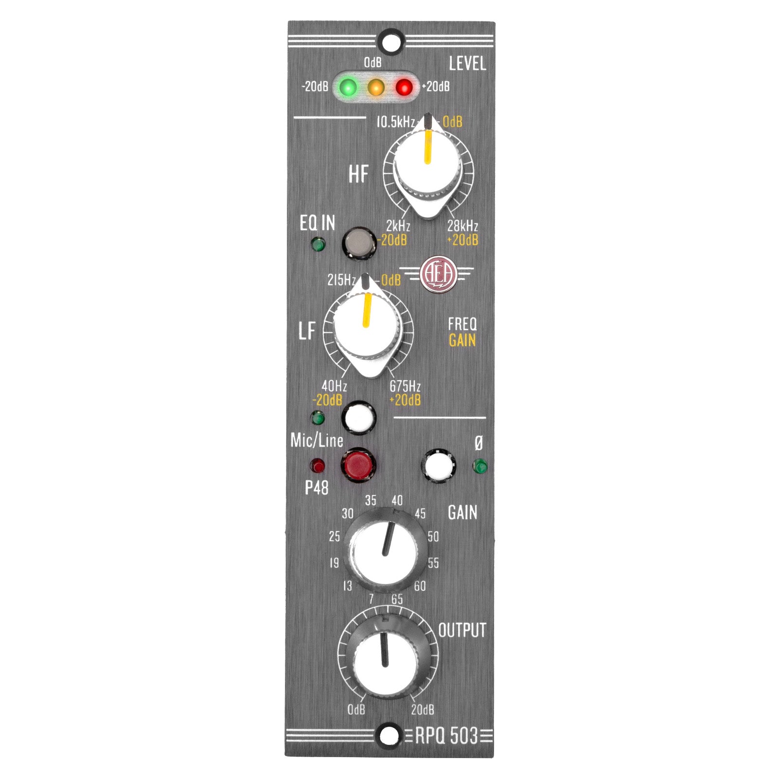 AEA RPQ503 500 Series Preamp and EQ