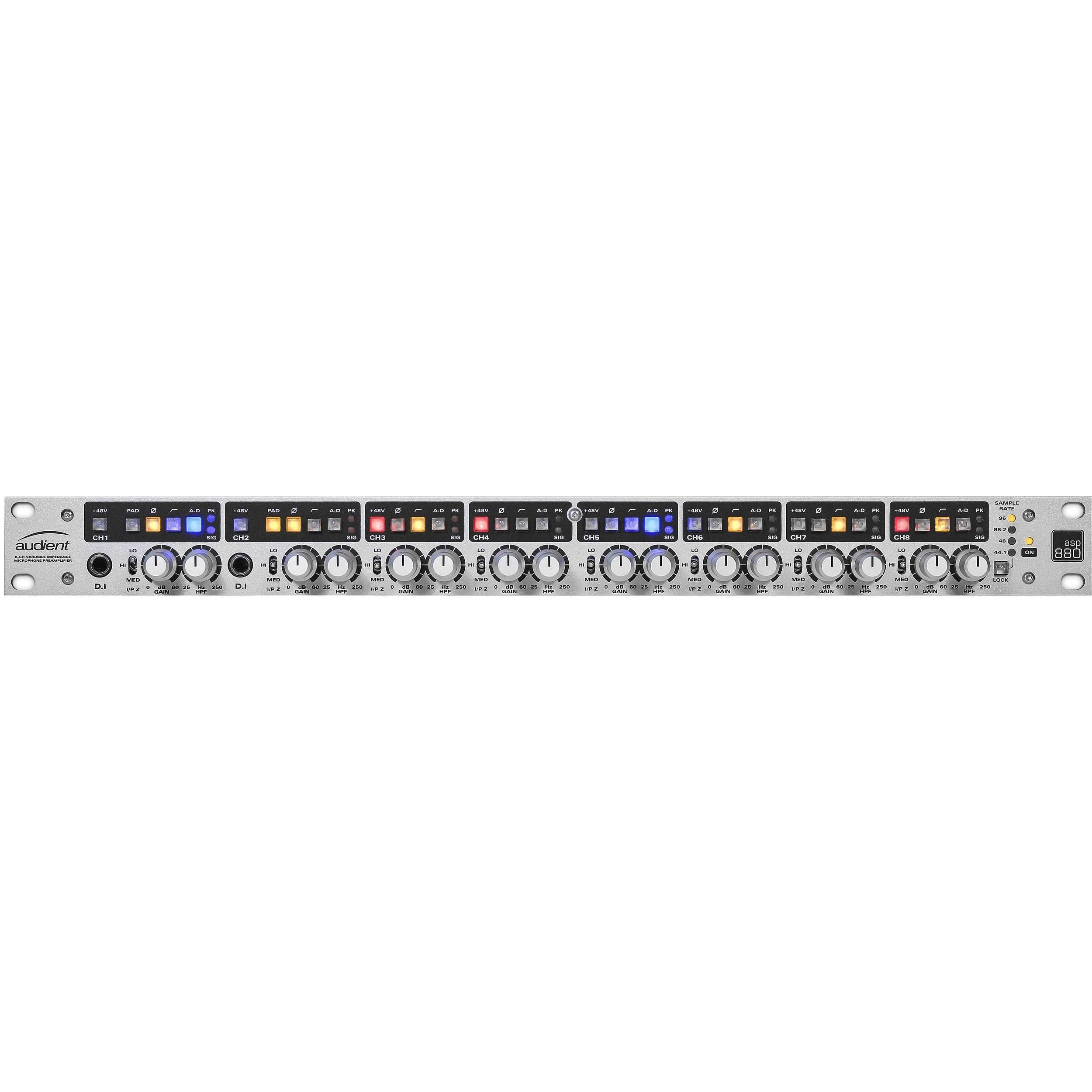 Audient ASP880 8-Channel Microphone Preamp with Converters