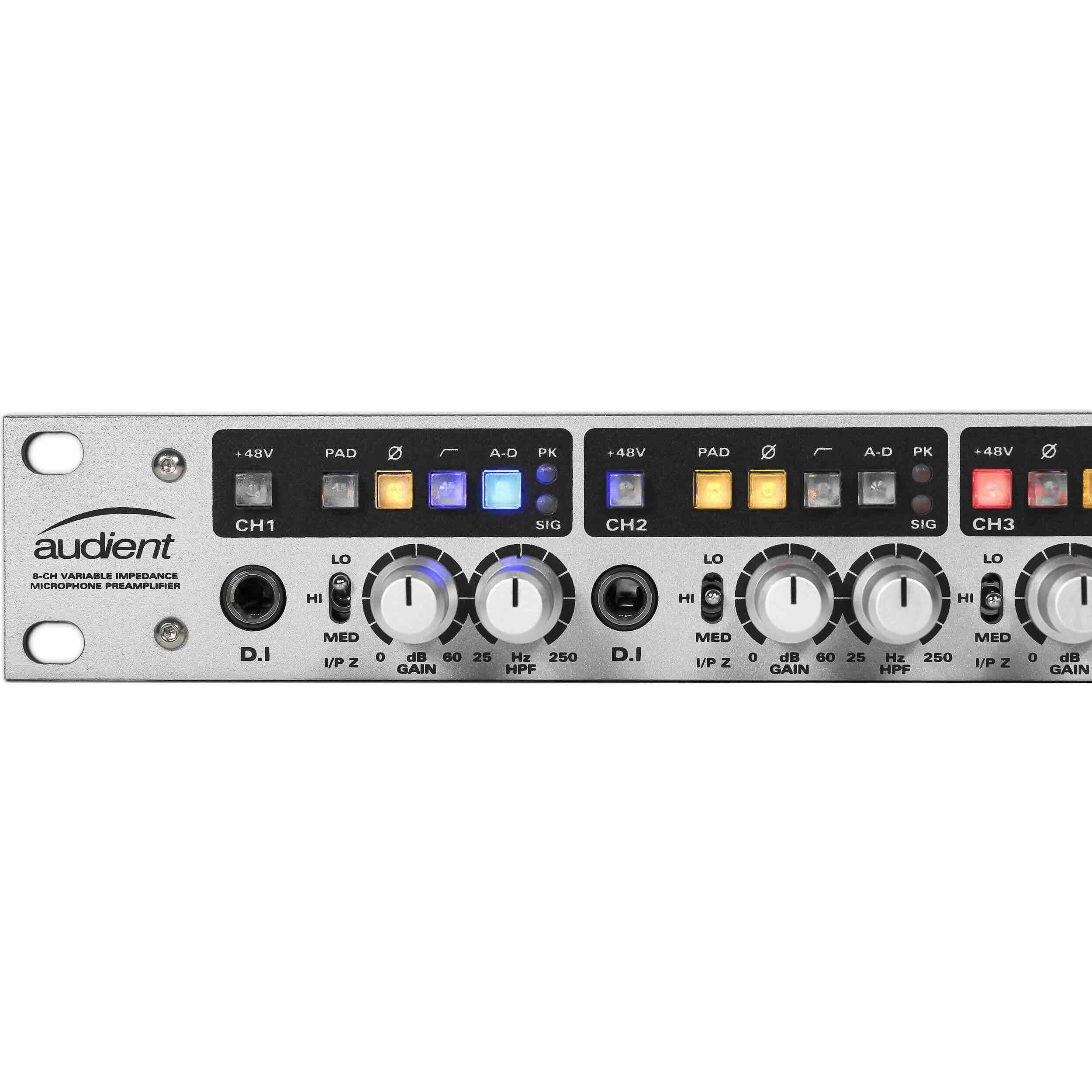Audient ASP880 8-Channel Microphone Preamp with Converters