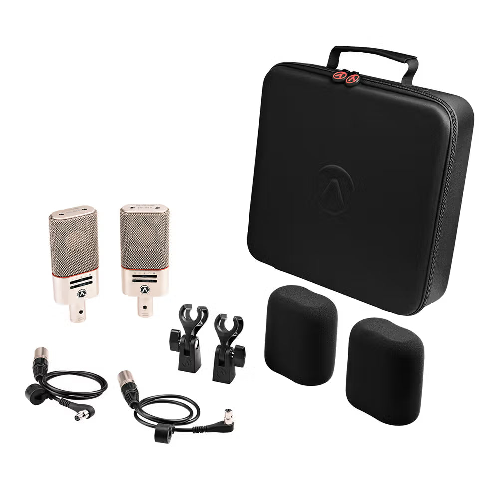 Austrian Audio OC818 Dual Set Go - Large Diaphragm Condenser Microphone (Matched Pair, Silver)