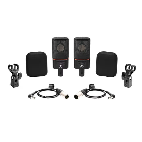 Austrian Audio OC818 Dual Set Go - Large Diaphragm Condenser Microphone (Matched Pair, Black)