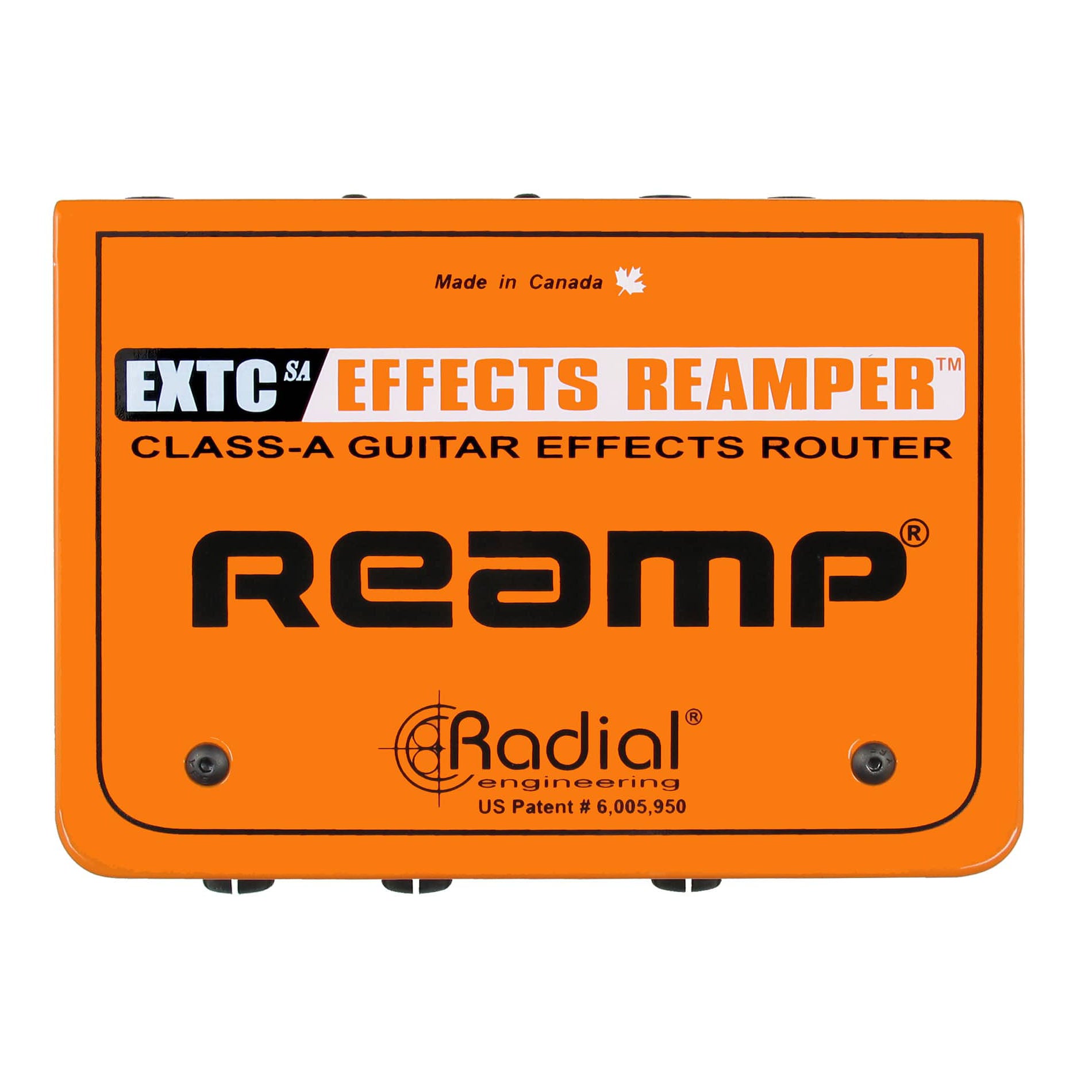 Radial EXTC-SA Effects Loop Interface / Reamper, top view.