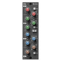 Solid State Logic 611EQ E-EQ MKII 500 Series Parametric Equalizer, front view. Classic SSL E-Series console EQ with four bands of parametric and shelving controls, ideal for precise tone shaping.