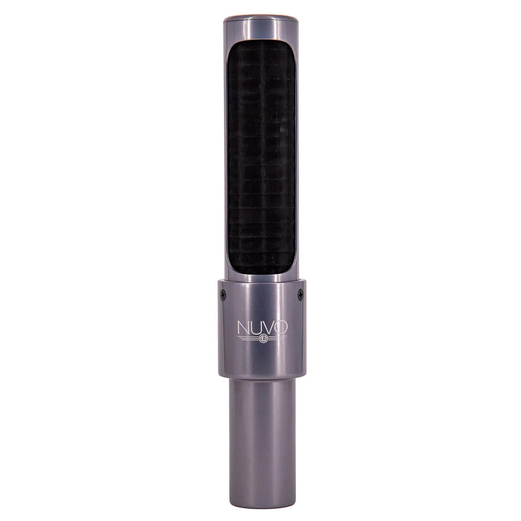 AEA Nuvo N13 Active Ribbon Microphone, front view, compact front-address cardioid ribbon mic offering precise isolation and detailed sound for studio and live applications.