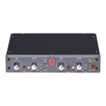 AEA TRP3 2-Channel Ribbon Microphone Preamp front view, showcasing its dual independent channels with essential control for gain, output, phantom power, polarity, highpass filter and independent level meters.