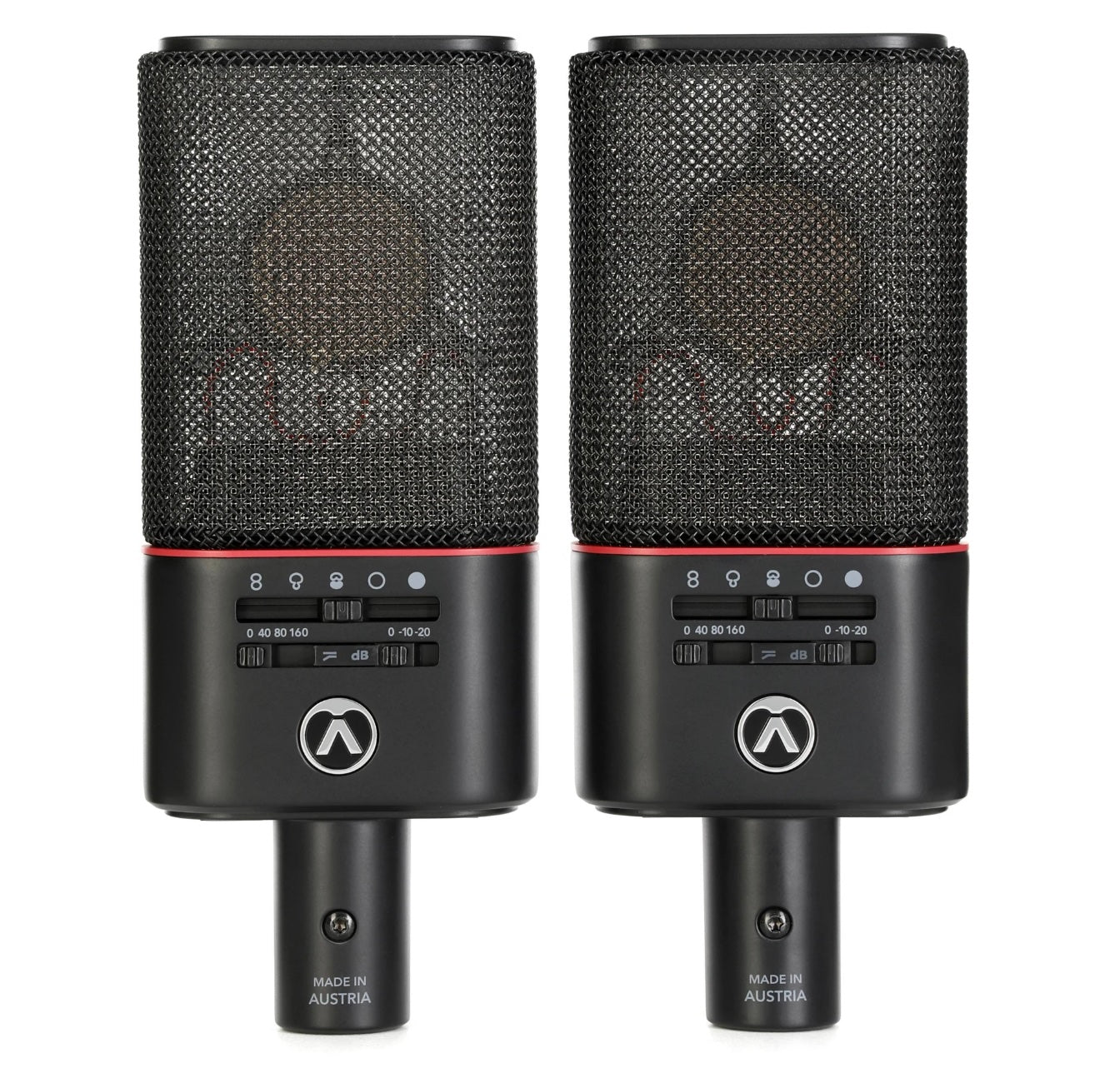 Austrian Audio OC818 Dual Set Plus - Large Diaphragm Condenser Microphone (Matched Pair, Black)
