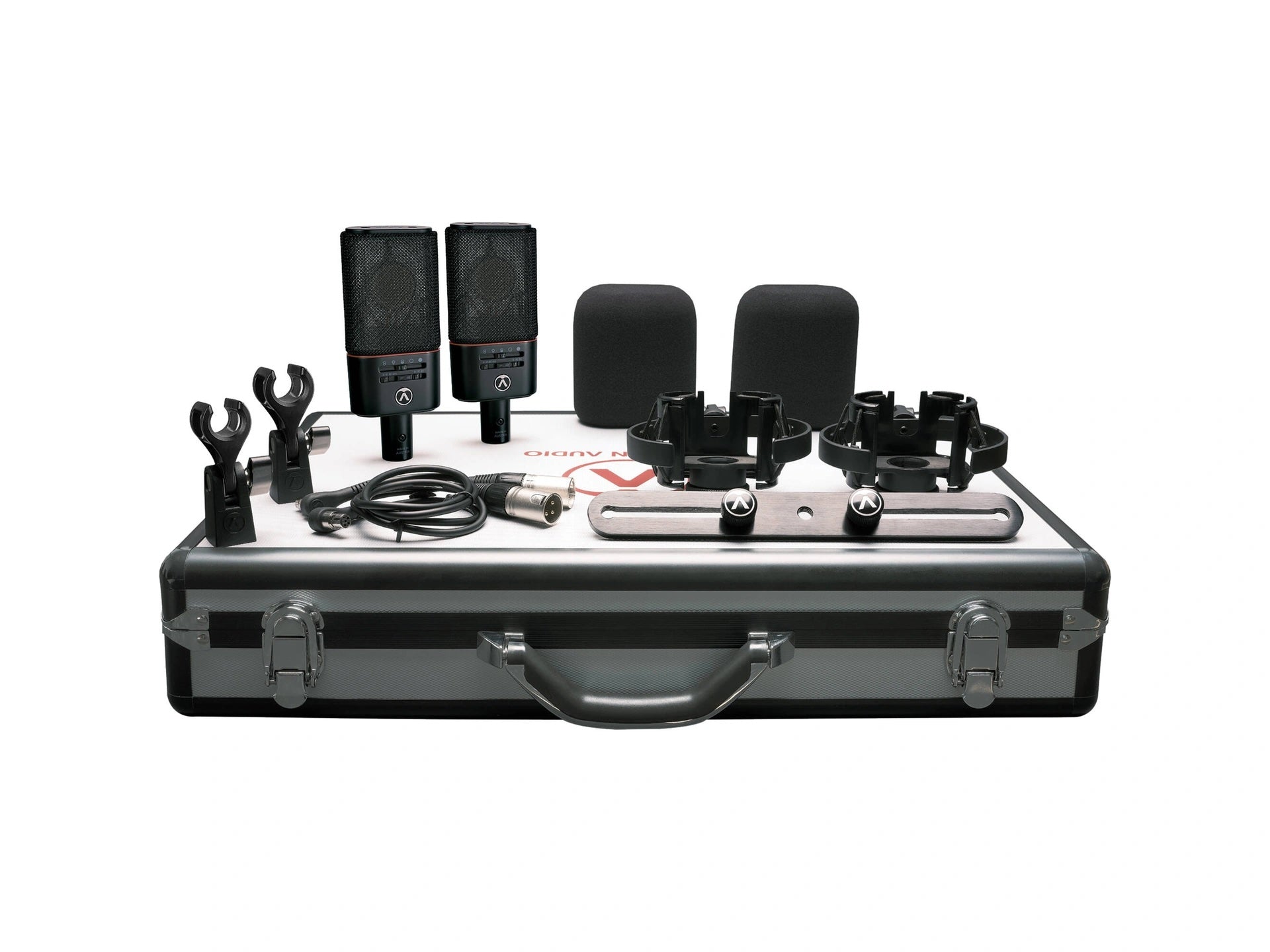 Austrian Audio OC818 Dual Set Plus - Large Diaphragm Condenser Microphone (Matched Pair, Black)