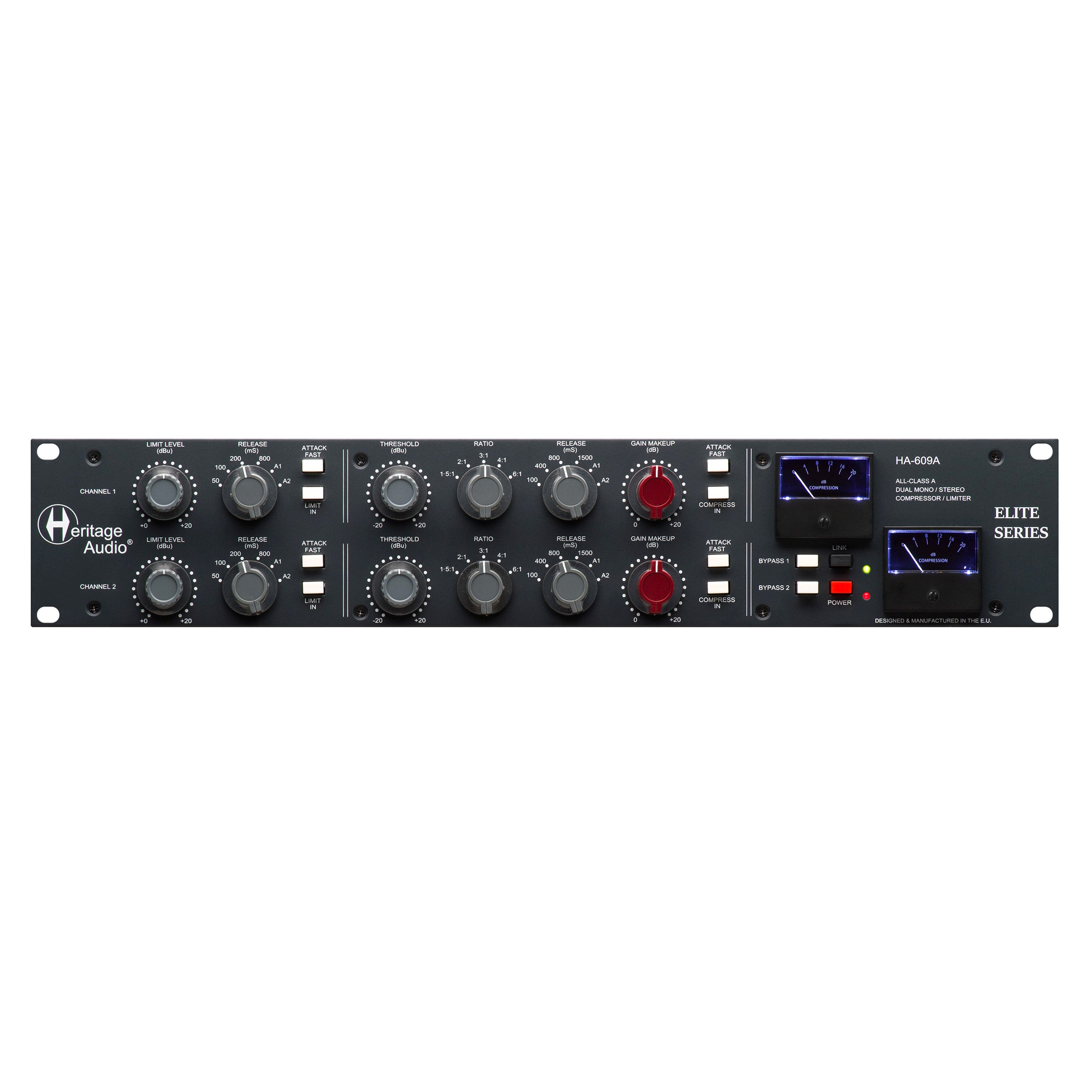 Heritage Audio - HA-609A Stereo/Dual mono compressor limiter
