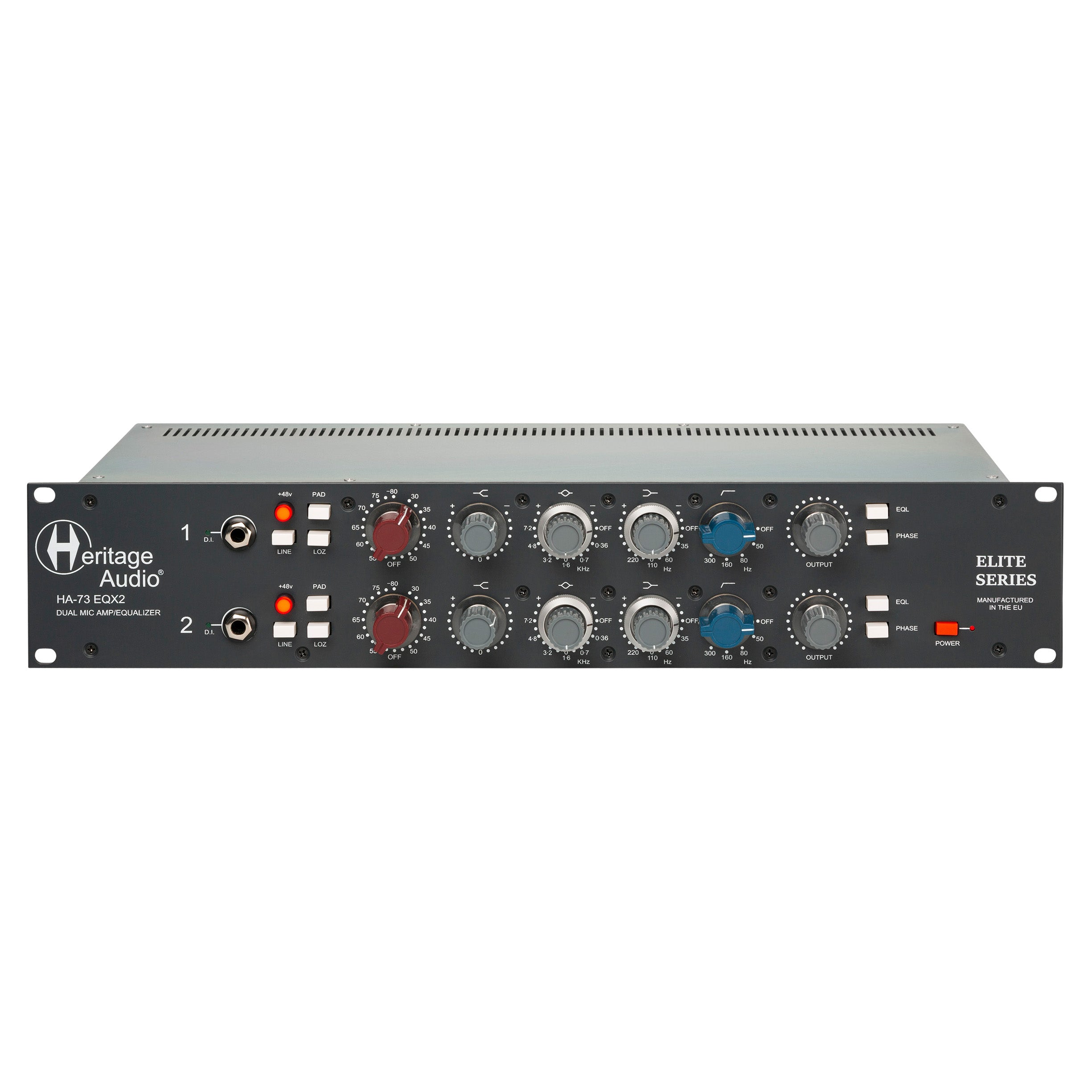 Heritage Audio HA73EQX2 ELITE - Dual Channel Mic Preamp with EQ