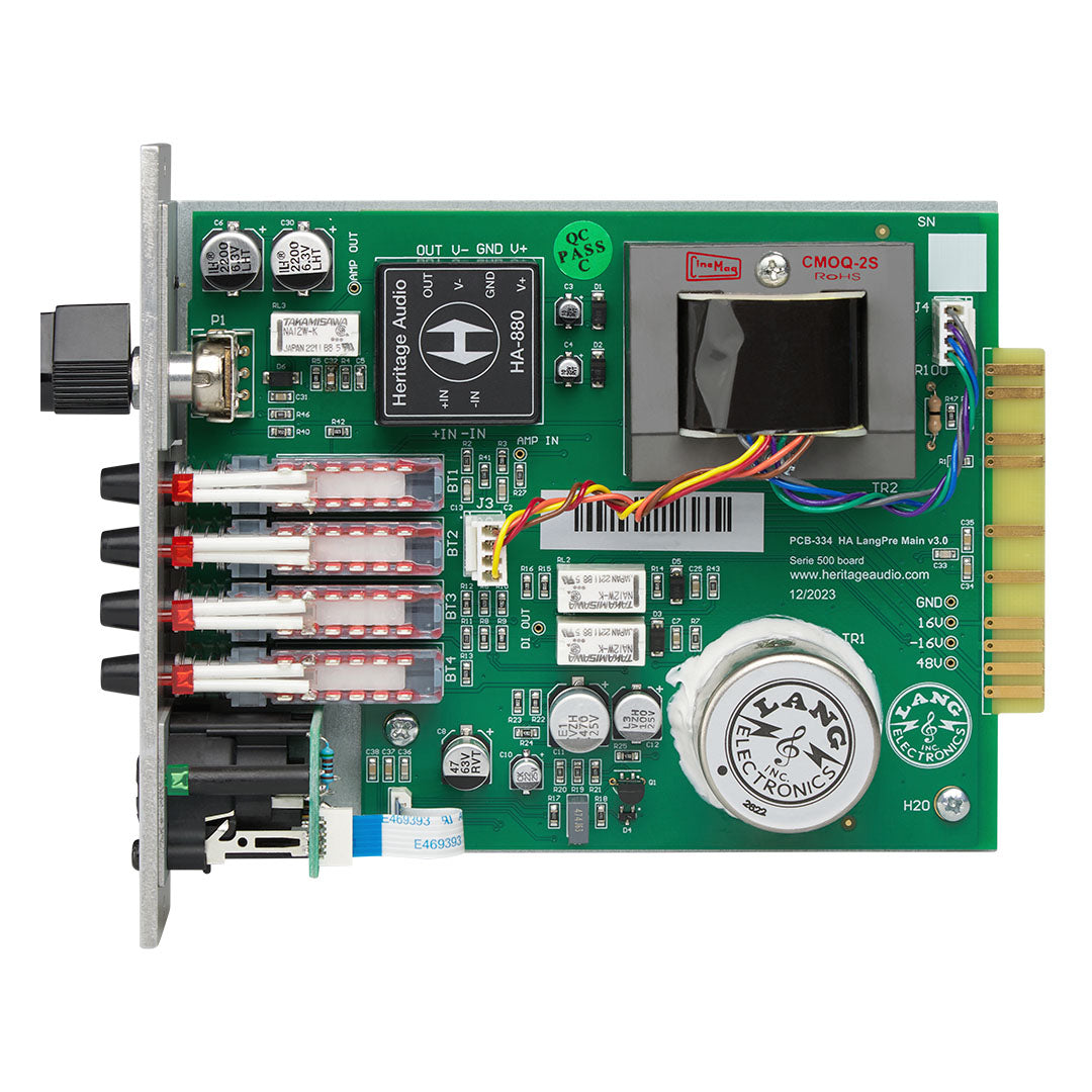 Heritage Audio Lang 312L 500 Series Microphone Preamp