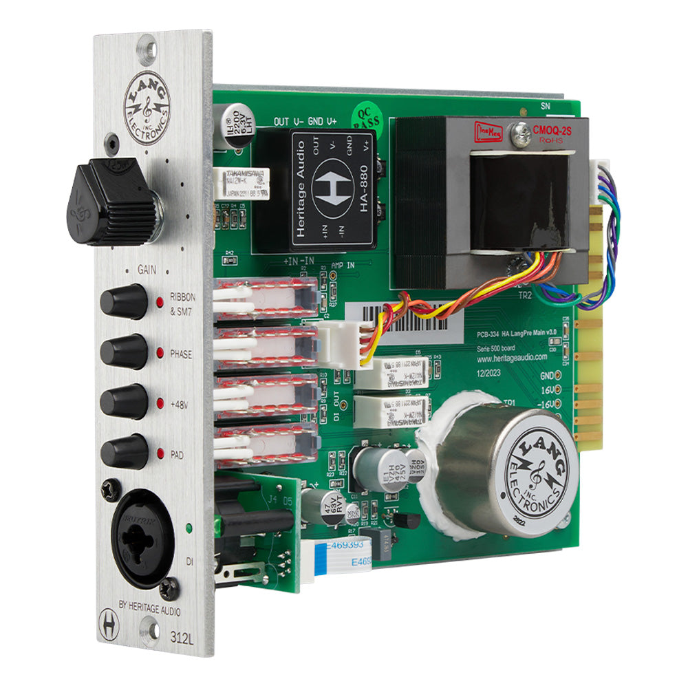 Heritage Audio Lang 312L 500 Series Microphone Preamp