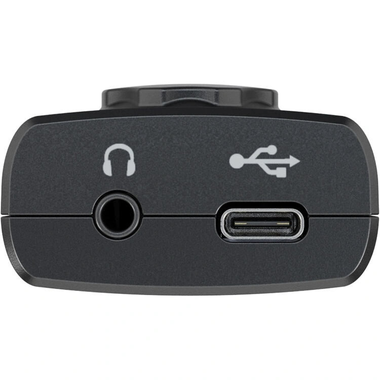 IK Multimedia iRig HD X Digital Guitar Interface top view, showing USB C connection and headphone output.