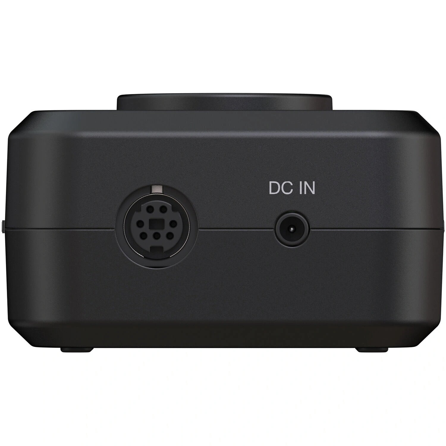 IK Multimedia iRig Stream Pro Ultracompact 4x2 Audio Interface top view, showing power input and connector.