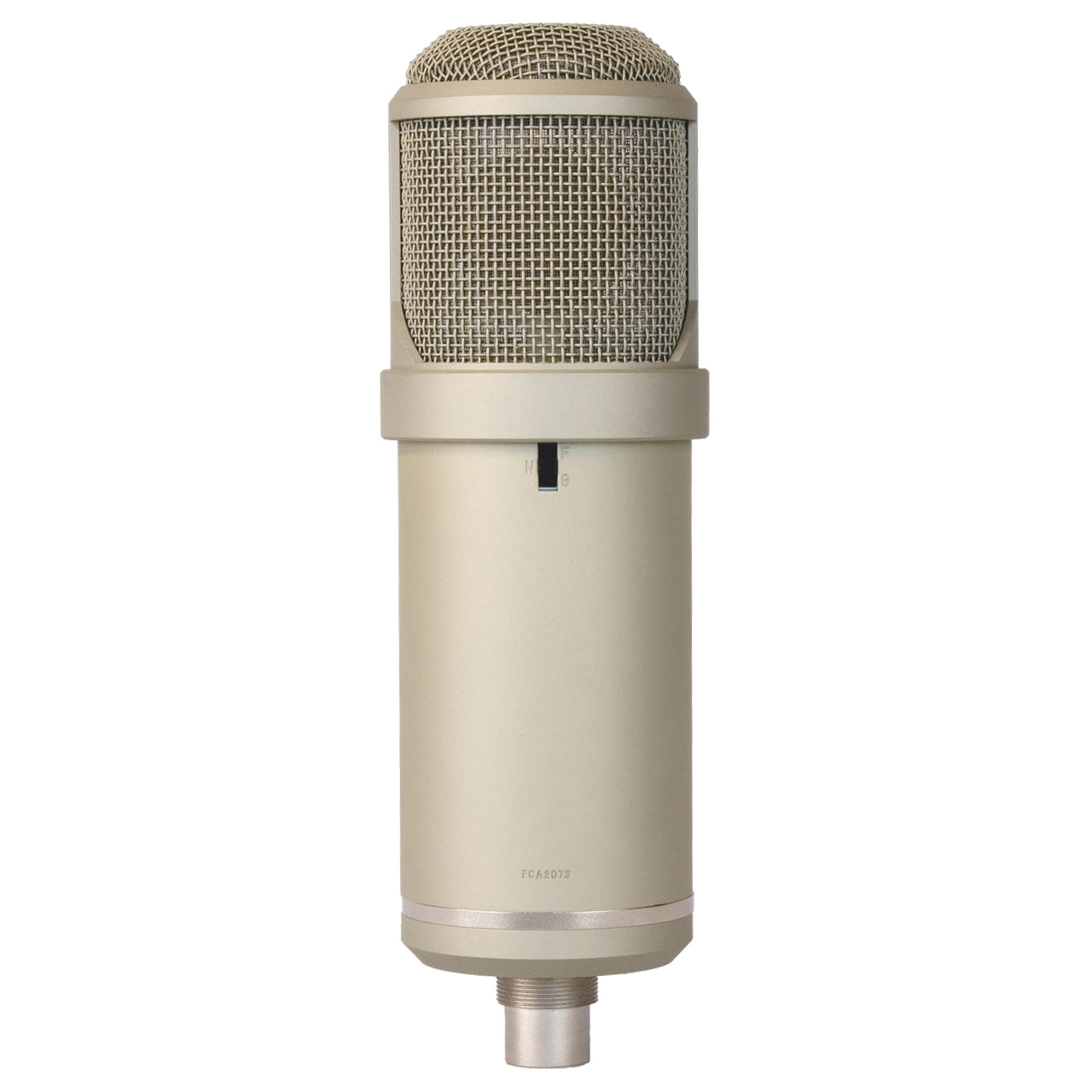 Lauten Audio Atlantis FC-387 Large-Diaphragm FET Condenser Microphone back view, showing the voicing selector switch.
