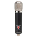 Lauten Audio LA-320 V2 Large-Diaphragm Tube Condenser Microphone front view, showing its grille and body, with visible switches for high-pass and low-pass filters.