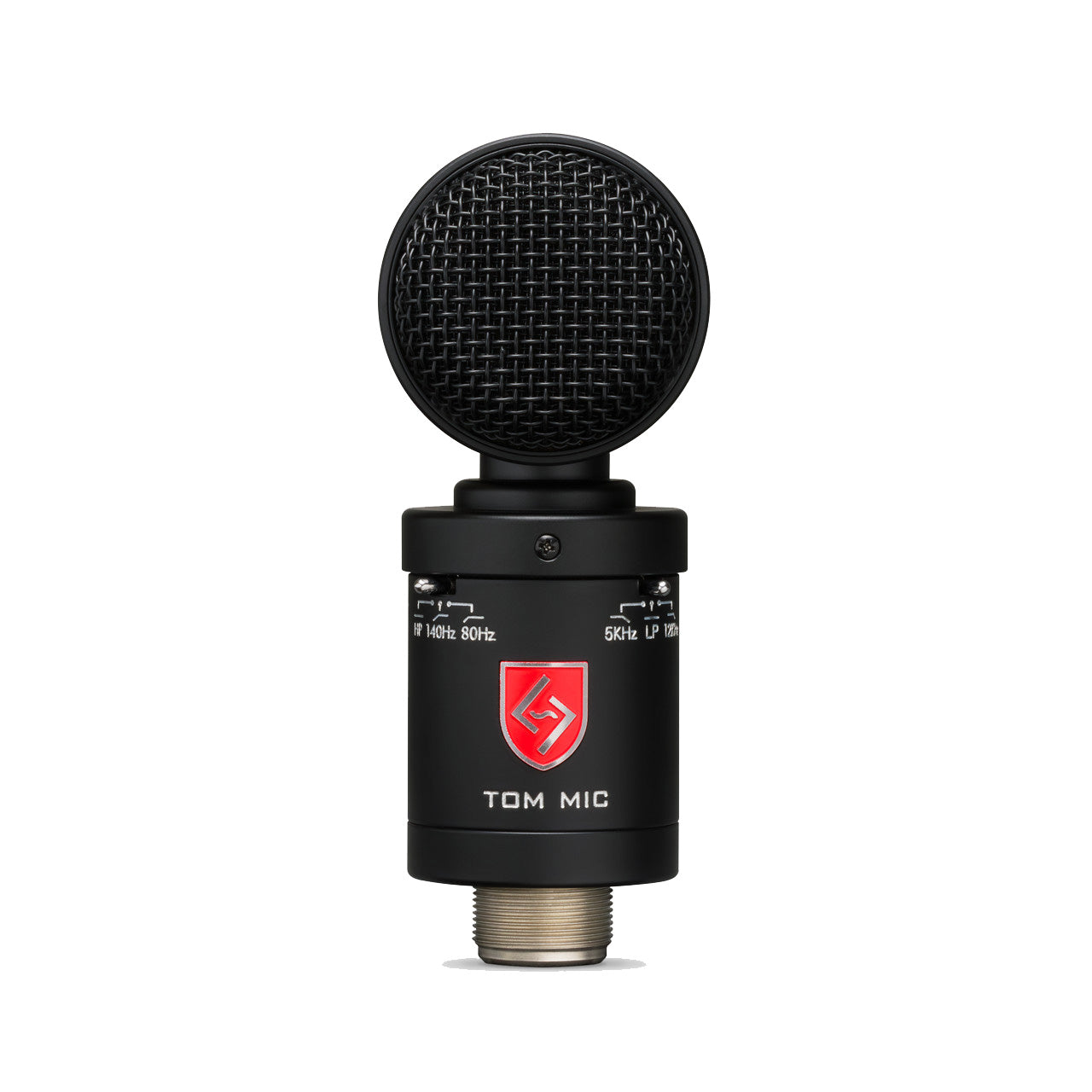 Lauten Audio Tom Mic Side-Address FET Condenser Microphone front view, showing both low and highpass filters.