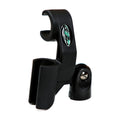 Royer AxeMount SM-21-57 R-121 dual microphone mount, designed for simultaneously positioning a Shure SM57 and Royer R-121 for guitar cabinet recording.