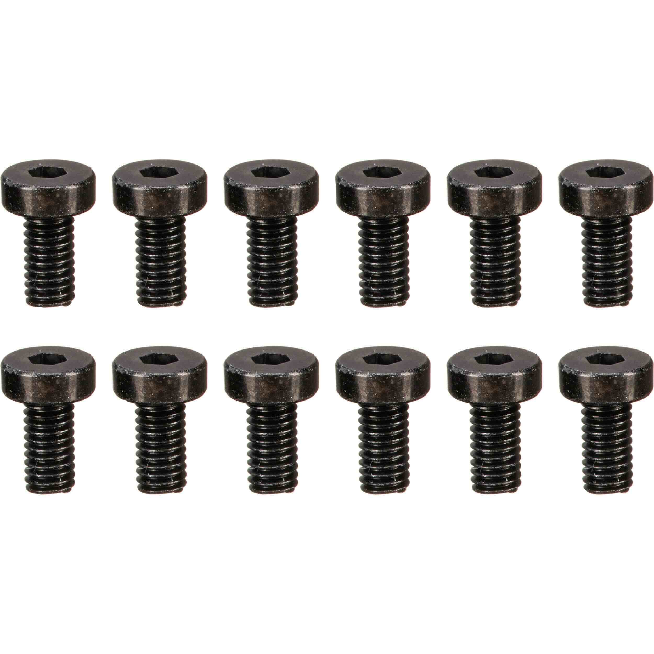 Set of twelve black screws for the Solid State Logic UC1 Rack Mount Kit