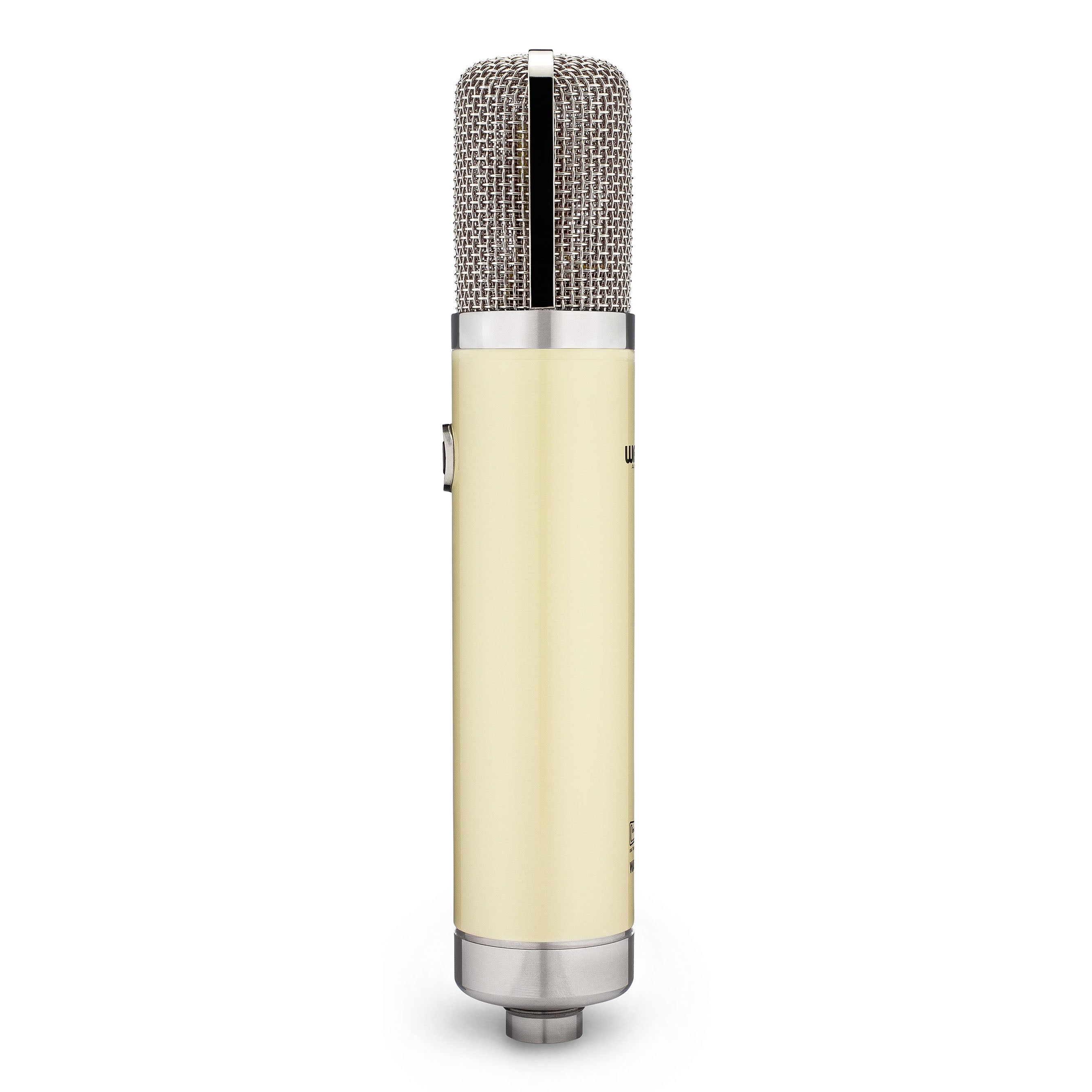 Warm Audio WA-251 Large-Diaphragm Tube Condenser Microphone, side view.