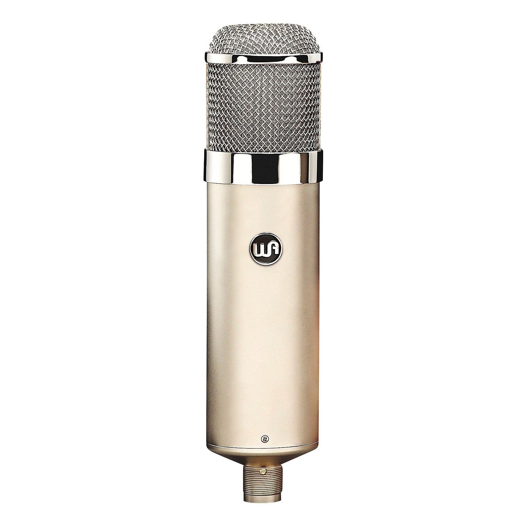 Warm Audio WA-47 Large-Diaphragm Tube Condenser Microphone, front view.
