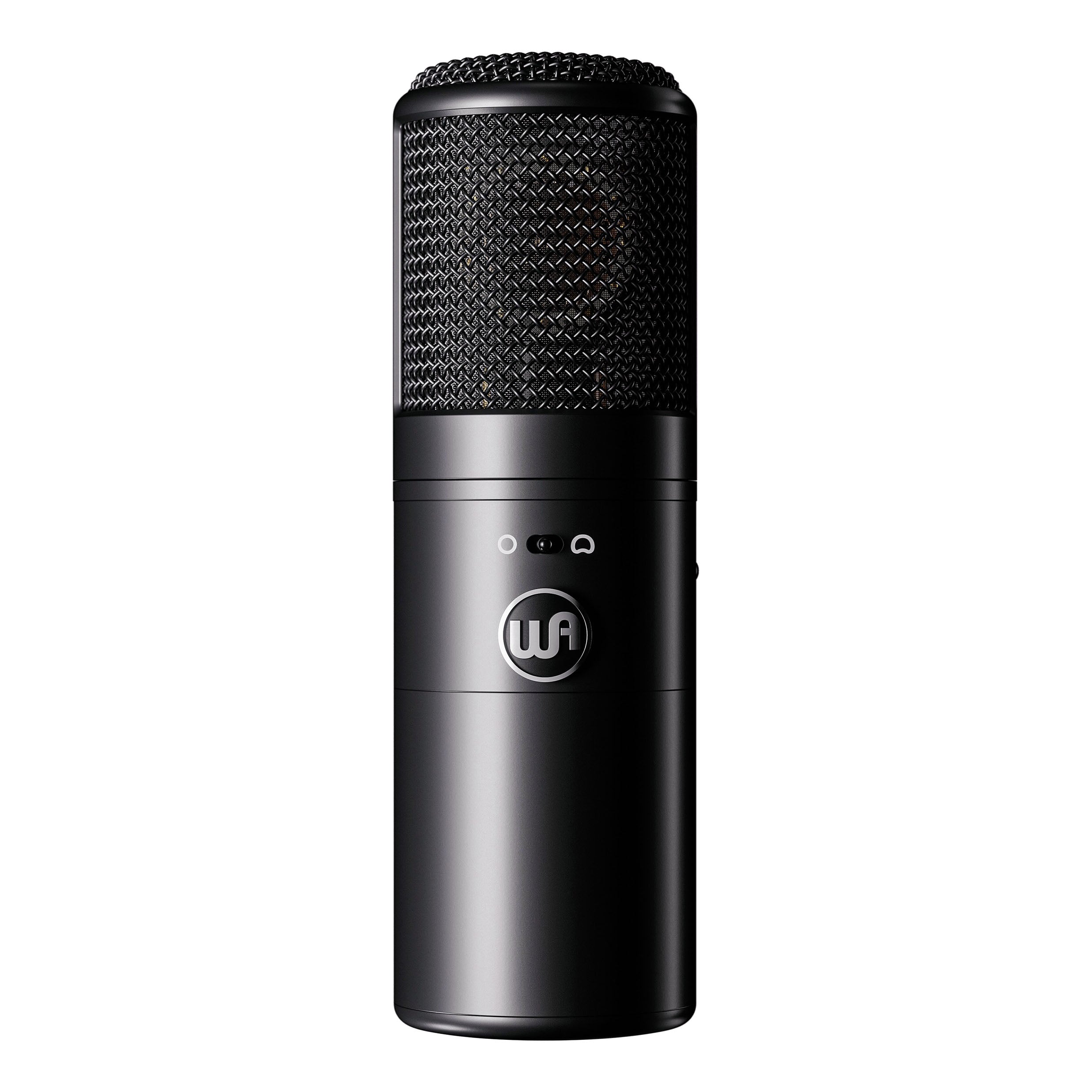 Warm Audio WA-8000 Large-Diaphragm Tube Condenser Microphone, front view showing the polar pattern selector switch